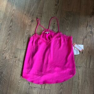 NWT hot pink silky tank